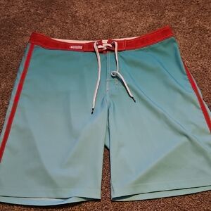 American Fighter Canyon Stretch Board Shorts Men Size 38 Blue